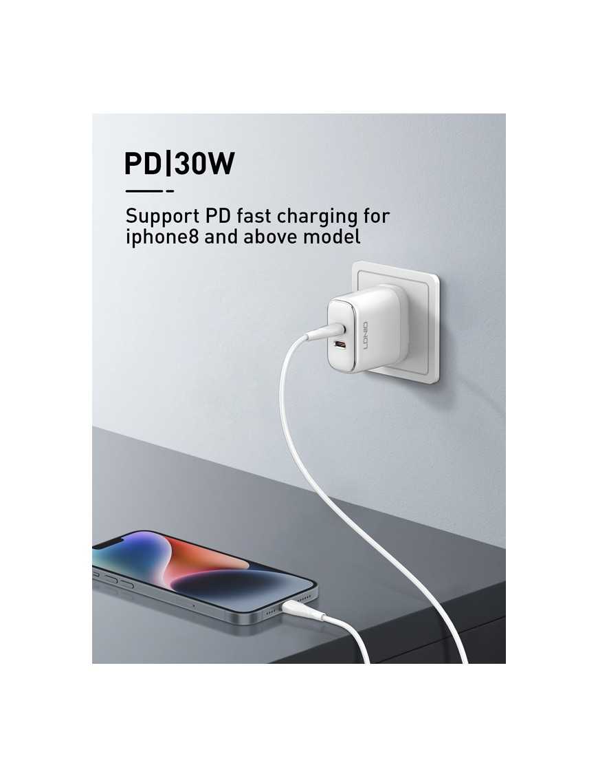 LDNIO καλώδιο Lightning σε USB-C LC611I, 30W PD, 1m, πράσινο