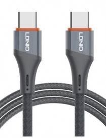 LDNIO καλώδιο USB-C σε USB-C LC631C, 65W PD, 1m, γκρι