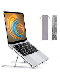 POWERTECH μεταλλική βάση laptop PT-1160, έως 18", foldable, ασημί