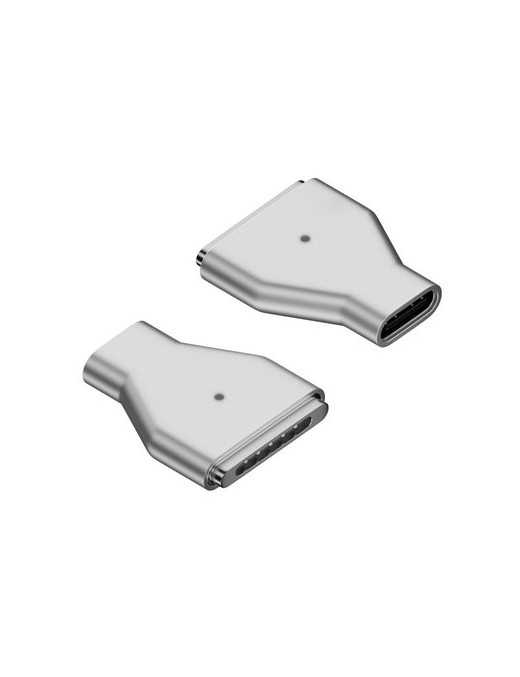 POWERTECH αντάπτορας τροφοδοσίας YX-MS3, USB-C σε Magsafe 3, ασημί