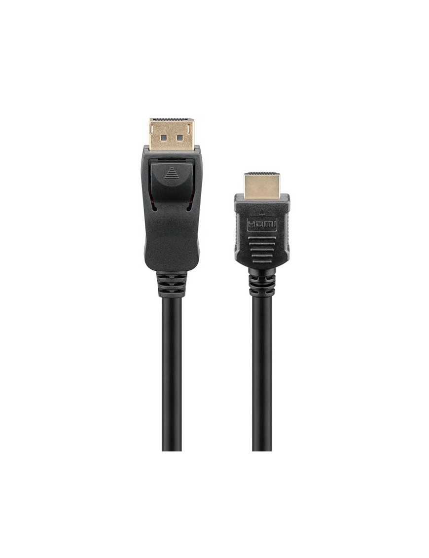 GOOBAY καλώδιο DisplayPort σε HDMI 64838, 4K/30Hz, 5m, μαύρο