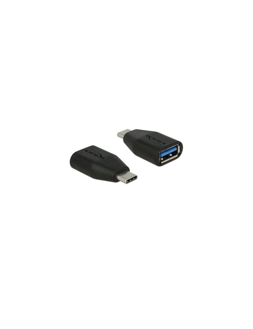 DELOCK αντάπτορας USB-C σε USB 3.1 θηλυκό 65519, 10Gbps, μαύρος