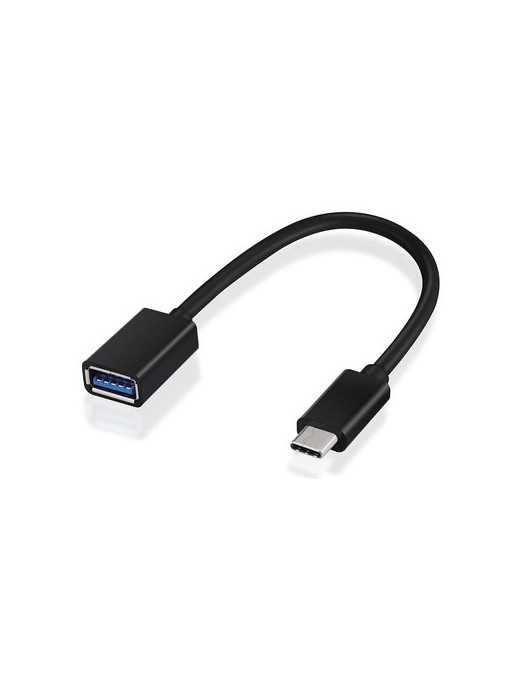 POWERTECH καλώδιο USB-C σε USB 3.1 CAB-UC016, OTG, 5Gbps, 0.20m, μαύρο