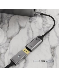 CABLETIME αντάπτορας USB-C σε DisplayPort CT-CMDP1, 4K/60Hz, μαύρος