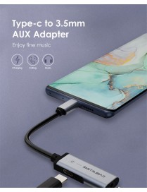 CABLETIME αντάπτορας USB-C σε USB-C & 3.5mm CT-CMACD, γκρι