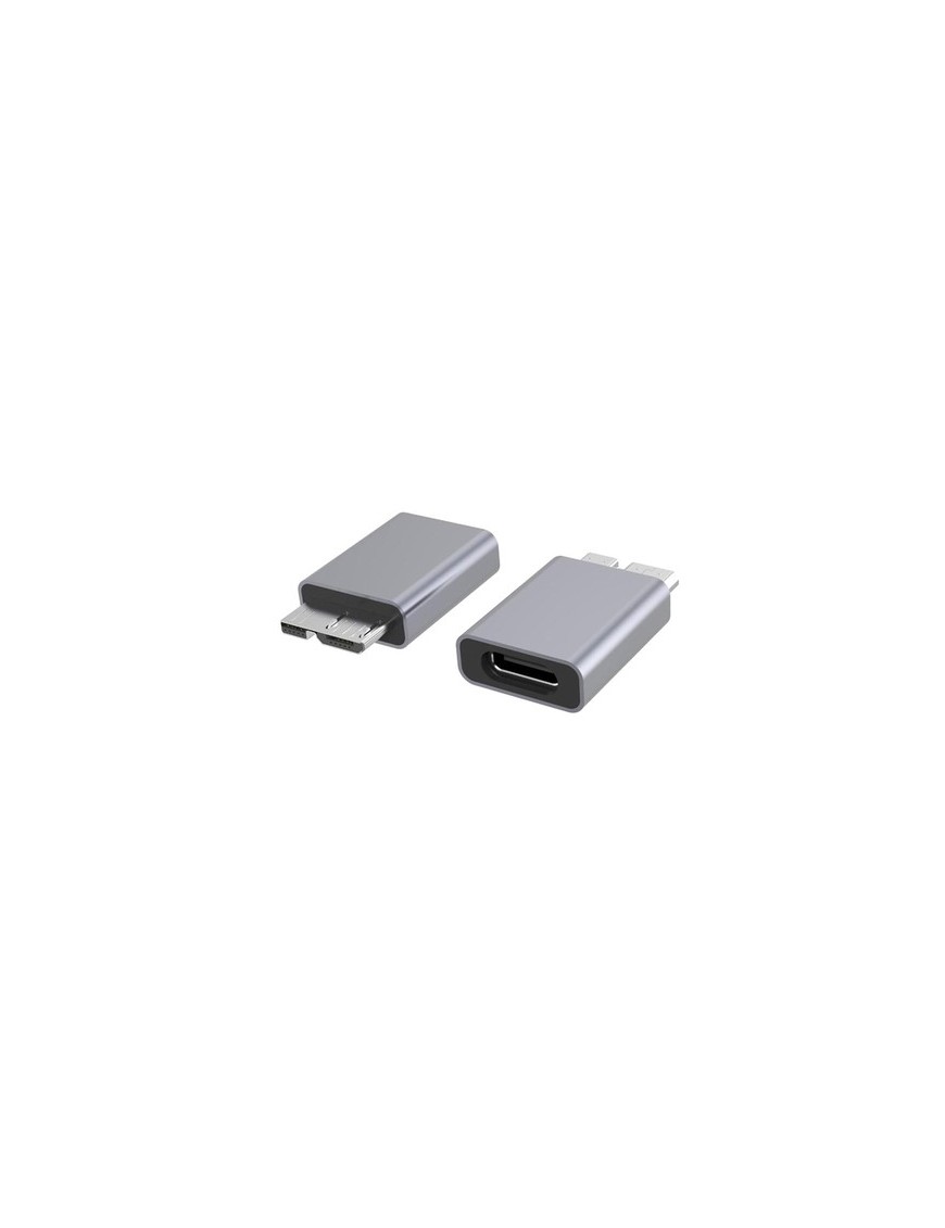 POWERTECH αντάπτορας USB 3.0 Micro B σε USB-C PTH-067, 5Gbps, γκρι