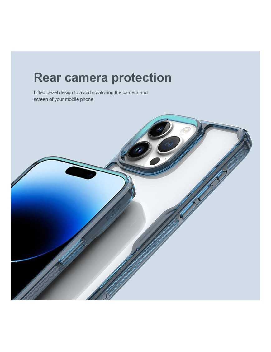 NILLKIN θήκη Nature Pro για iPhone 15 Pro, διάφανη-μπλε