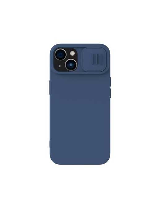 NILLKIN θήκη CamShield Silky Silicone για iPhone 15, μπλε