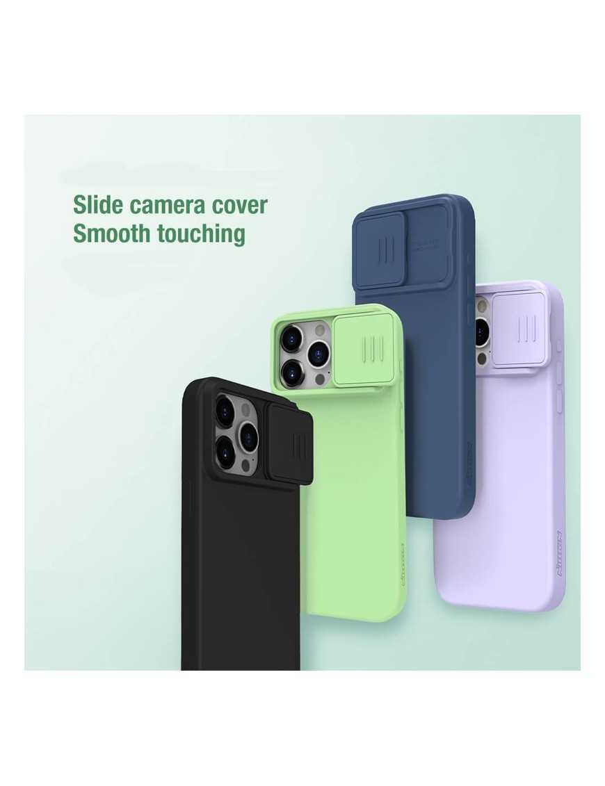 NILLKIN θήκη CamShield Silky Silicone για iPhone 15 Pro, μαύρη