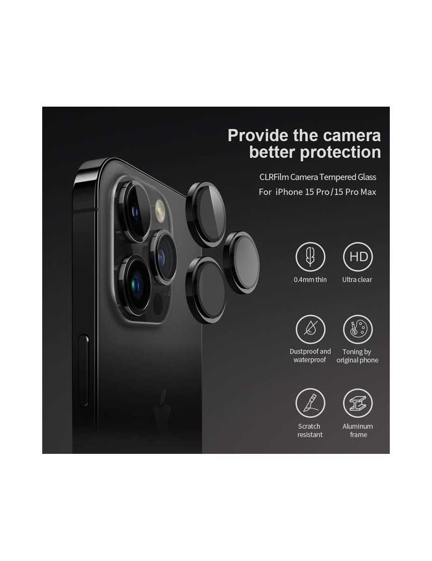 NILLKIN tempered glass CLRFilm κάμερας για iPhone 15 Pro/15 Pro Max
