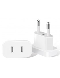 POWERTECH αντάπτορας πρίζας US σε EU PT-927, με ασφάλεια, 4.8mm, λευκός