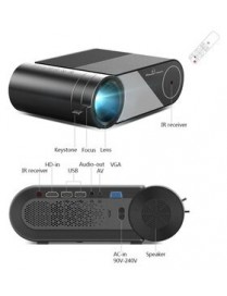 POWERTECH LED βιντεοπροβολέας PT-962, Wi-Fi Airplay, 1080p, HDMI, μαύρος