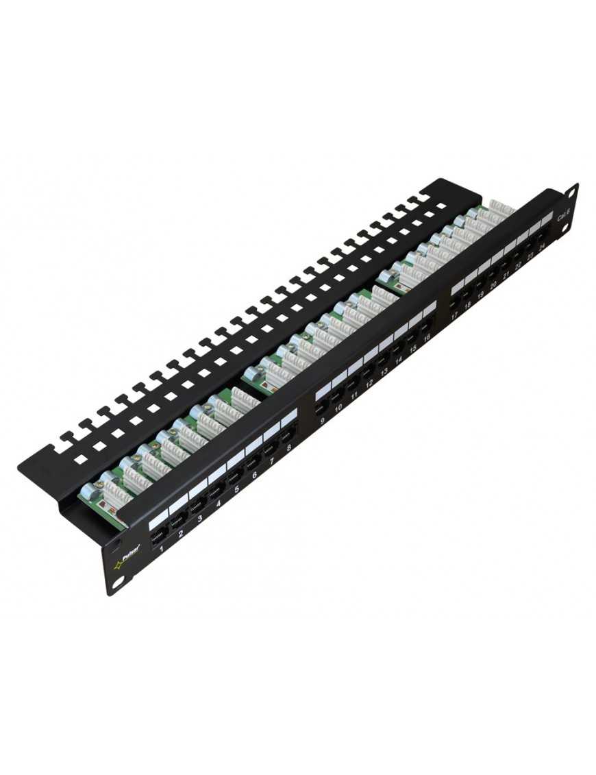 PULSAR patch panel για rack RP-U24V6, 24-port, UTP Cat 6, 1U