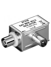 GOOBAY SAT isolator 67235, γωνιακό, 5MHz - 1000MHz, ασημί