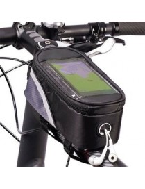 Τσαντάκι ποδηλάτου BIKE-0007, με θήκη κινητού 6.2", μαύρο