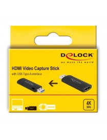 DELOCK video capture 88307, HDMI/USB σύνδεση, 4K/30Hz, μαύρο