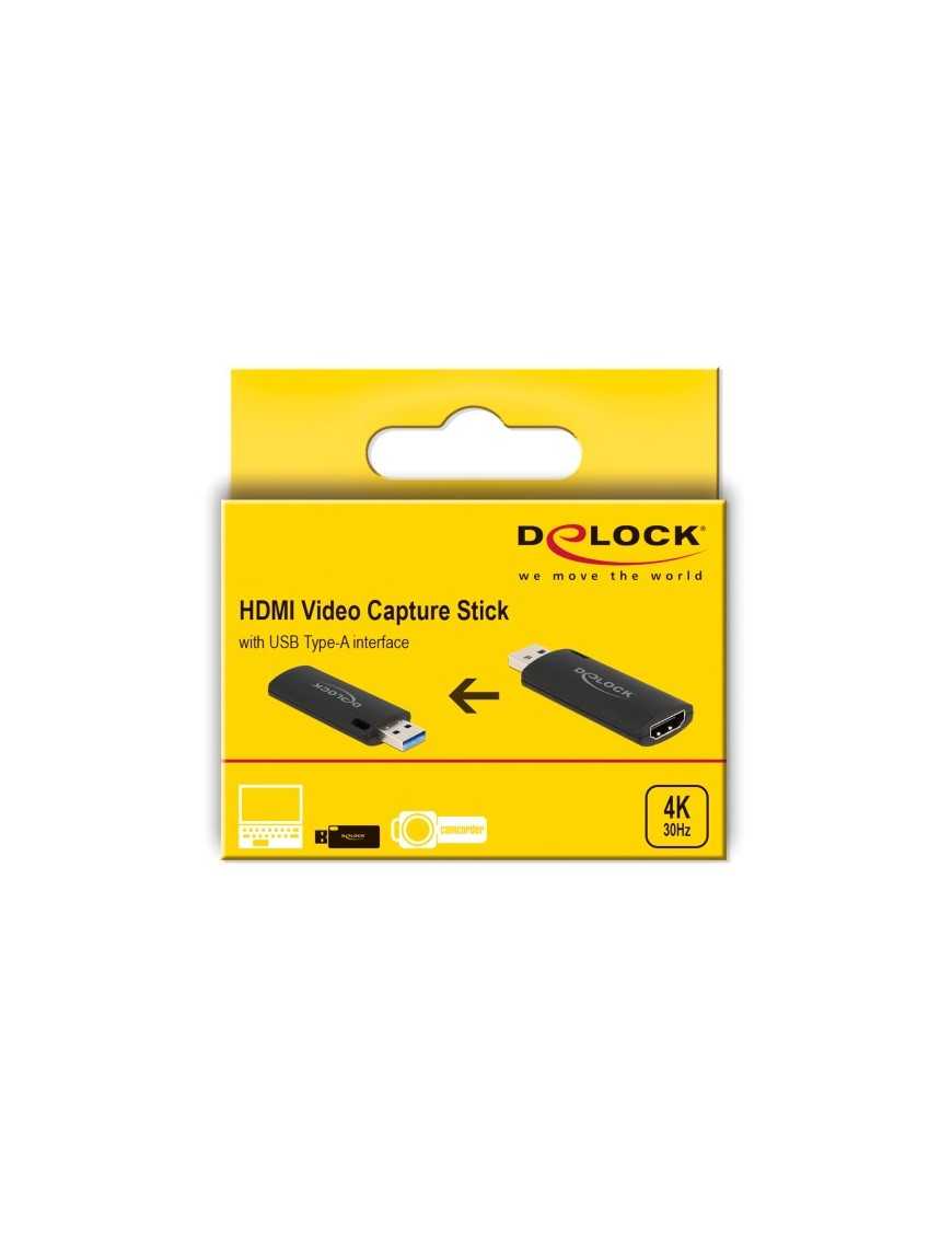 DELOCK video capture 88307, HDMI/USB σύνδεση, 4K/30Hz, μαύρο