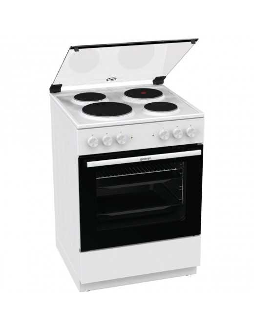 Gorenje GE6A40WB Κουζίνα 71lt με Εμαγιέ Εστίες Λευκή