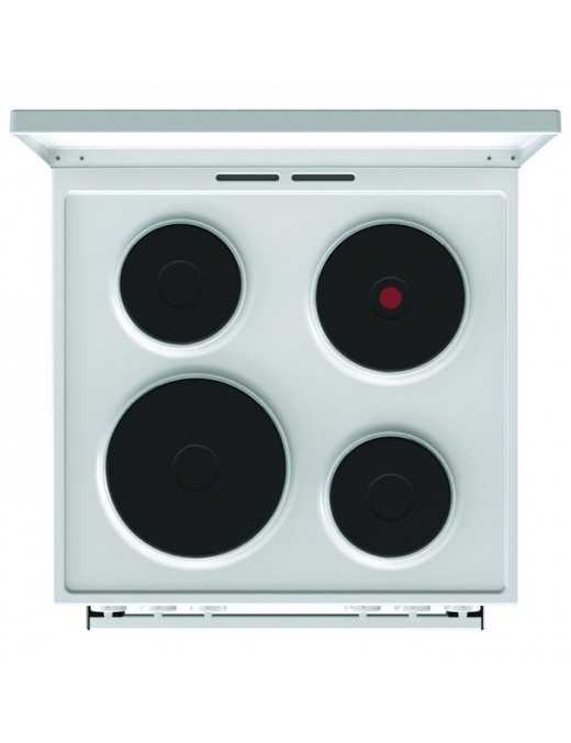 Gorenje GE6A40WB Κουζίνα 71lt με Εμαγιέ Εστίες Λευκή