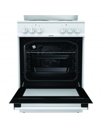Gorenje GE6A40WB Κουζίνα 71lt με Εμαγιέ Εστίες Λευκή