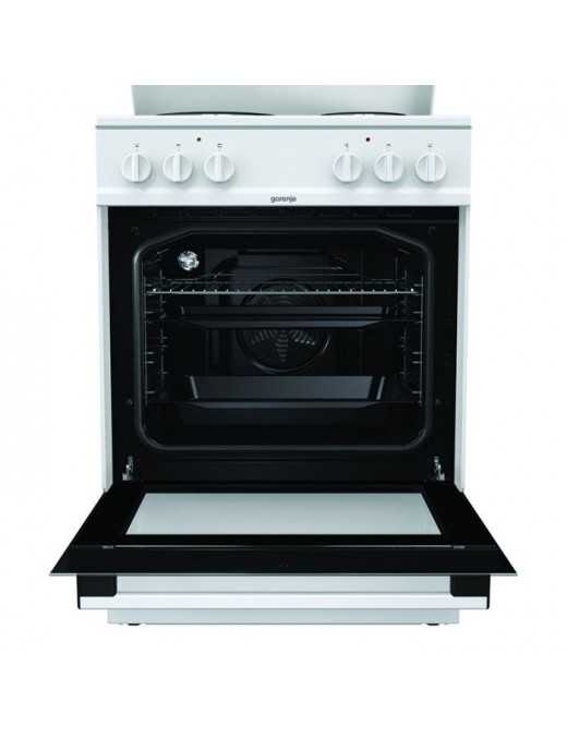 Gorenje GE6A40WB Κουζίνα 71lt με Εμαγιέ Εστίες Λευκή