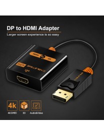 CABLETIME αντάπτορας DisplayPort σε HDMI CT-01G, Active, 4K/30Hz, μαύρος