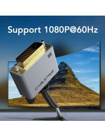 CABLETIME καλώδιο HDMI σε DVI PH241G, 1080p/60Hz, 1m, μαύρο