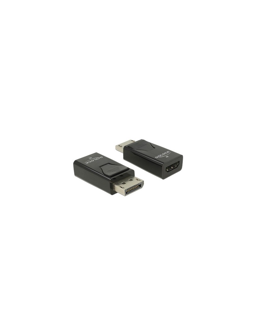 DELOCK αντάπτορας DisplayPort σε HDMI 66234, 4K/30Hz, Passive, μαύρος