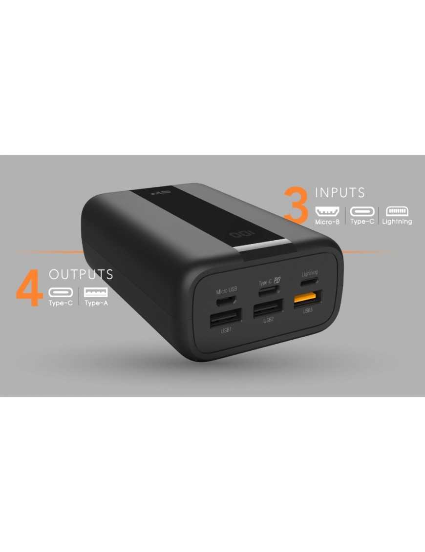 SILICON POWER power bank QX55, 30000mAh, 3x USB & USB-C, 22.5W, LCD