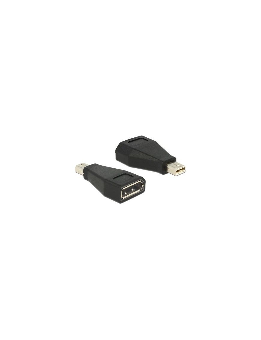 DELOCK αντάπτορας mini DisplayPort σε DisplayPort 65238, 4K/60Hz, μαύρος