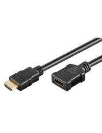 GOOBAY καλώδιο προέκτασης HDMI 61309 Ethernet, 4K/60Hz 18Gbps, 2m, μαύρο