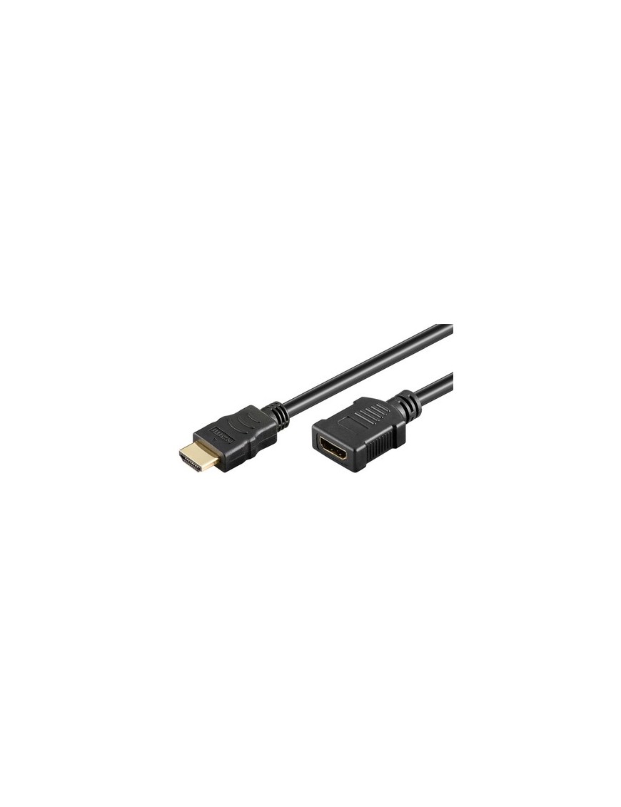 GOOBAY καλώδιο προέκτασης HDMI 61309 Ethernet, 4K/60Hz 18Gbps, 2m, μαύρο