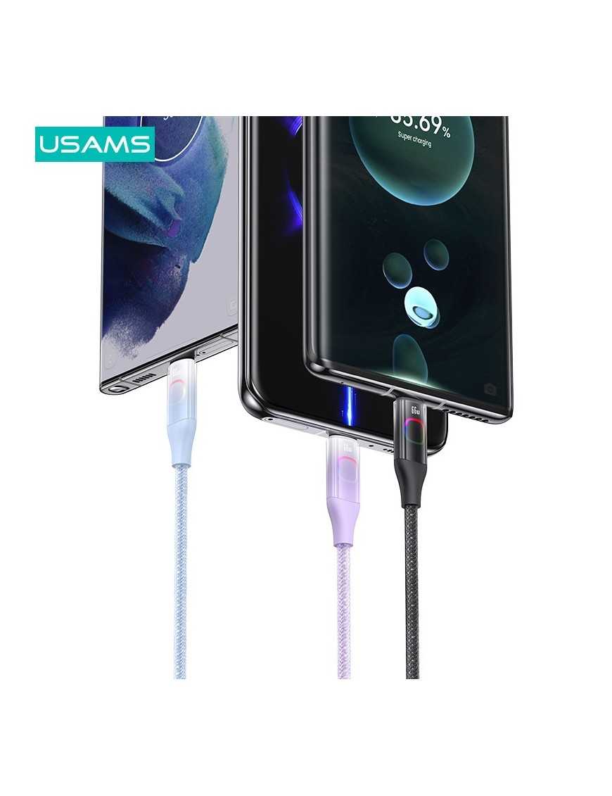 USAMS καλώδιο USB-C σε USB US-SJ636, 66W, 1.2m, μαύρο