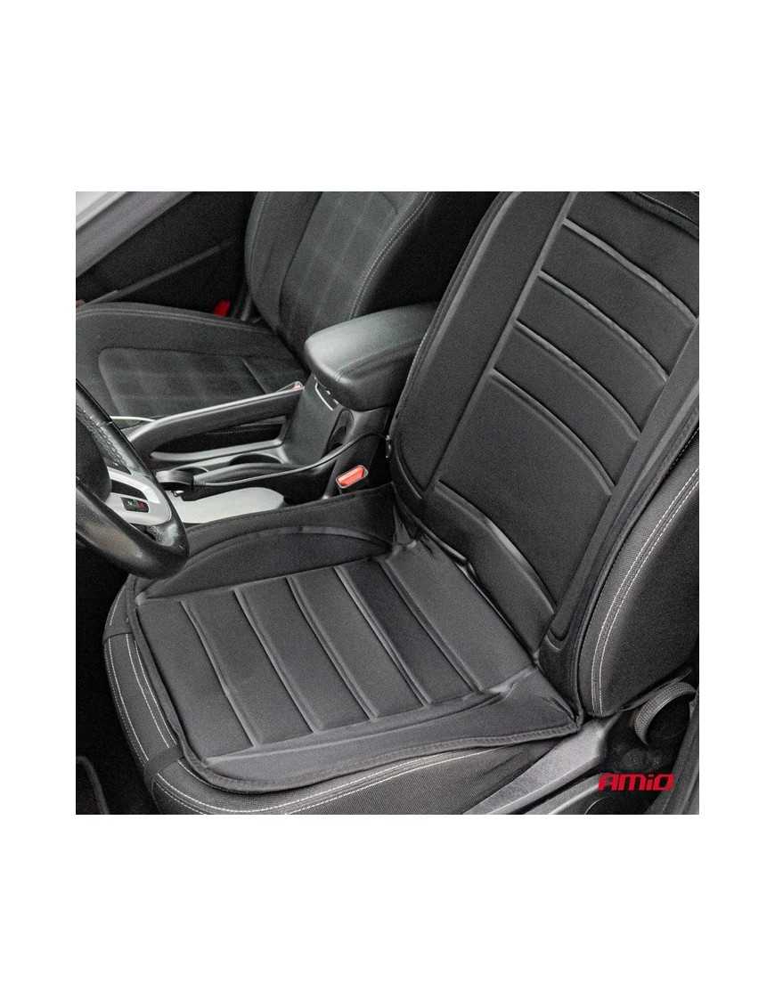 AMIO κάλυμμα καθίσματος αυτοκινήτου 03624, θερμαινόμενο, 98x50cm, μαύρο