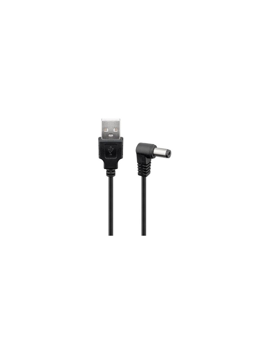 POWERTECH καλώδιο USB σε DC 5.5x2.5mm CAB-U121, copper, 1.5m, μαύρο