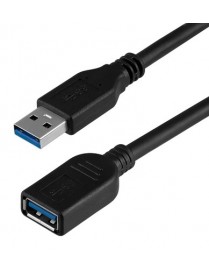 POWERTECH καλώδιο προέκτασης USB CAB-U123, 5Gbps, 1.5m, μαύρο