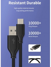 CABLETIME καλώδιο USB-C σε USB U323A, 15W, 480Mbps, 0.25m, μαύρο