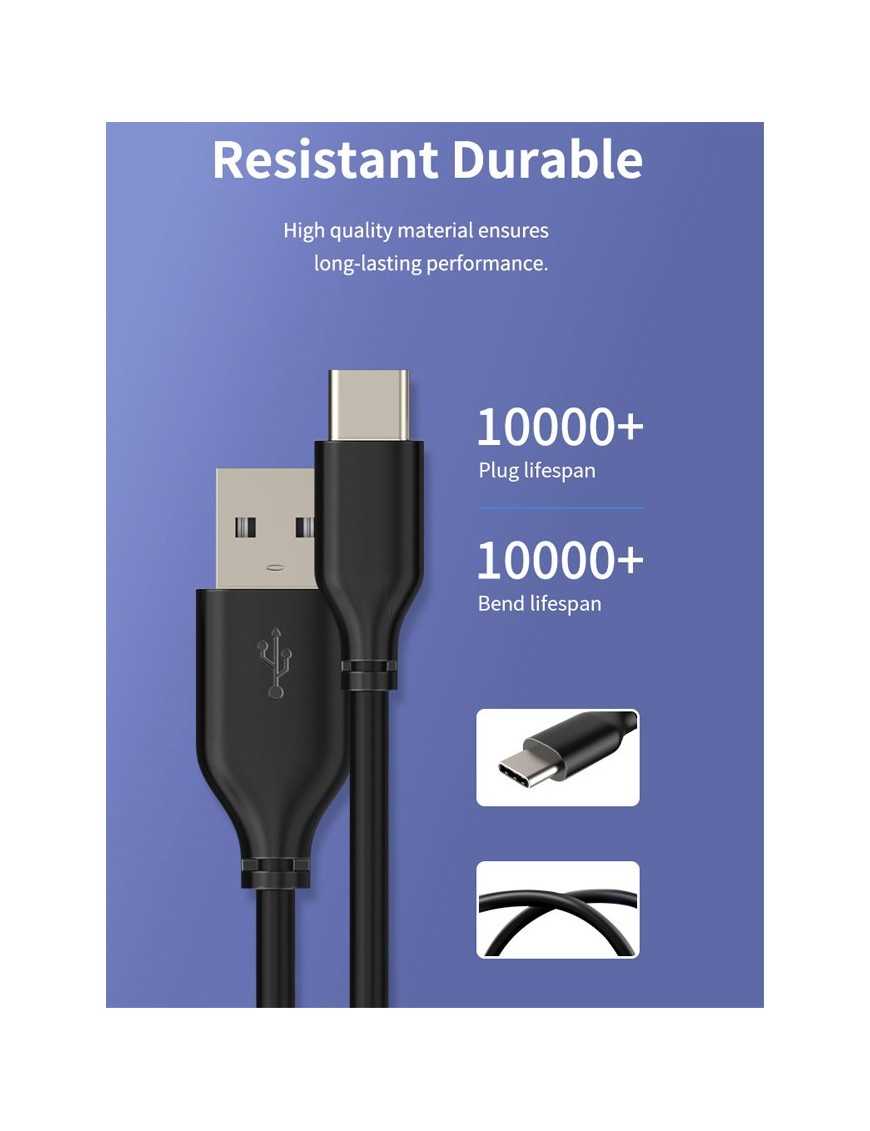 CABLETIME καλώδιο USB-C σε USB U323A, 15W, 480Mbps, 0.25m, μαύρο