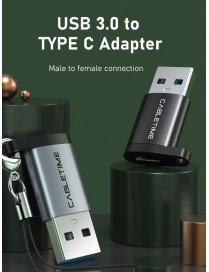 CABLETIME αντάπτορας USB-C σε USB CT-AMCF, 10.5W, 5Gbps, μαύρος