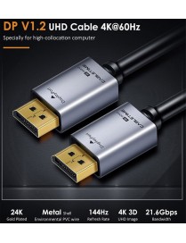 CABLETIME καλώδιο DisplayPort CT-P01G, 4K/60Hz, 21.6Gbps, 3m, μαύρο