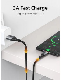 CABLETIME καλώδιο USB σε USB-C CT-AMCM3A, 15W, 1m, μαύρο