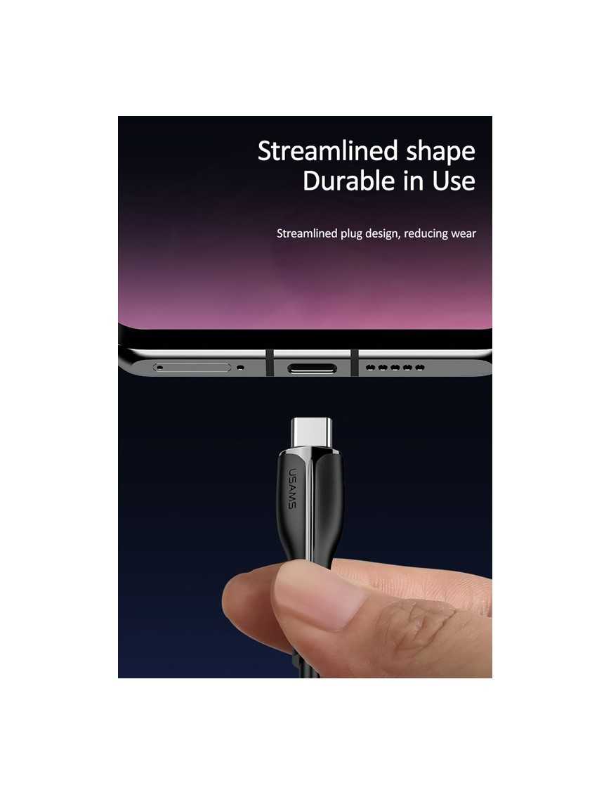 USAMS καλώδιο USB-C σε USB US-SJ372, 10W, 1m, μαύρο