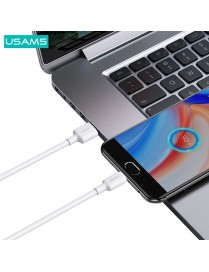 USAMS καλώδιο micro USB σε USB US-SJ607, 10W, 1m, λευκό