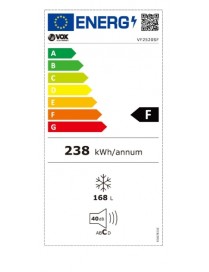 VOX VF 2520 SF Όρθιος καταψύκτης 168lt (143x55x57 cm)