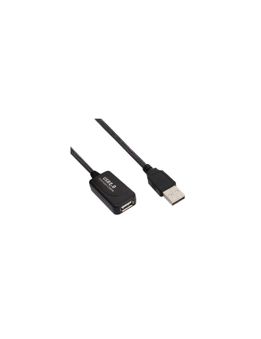 POWERTECH καλώδιο προέκτασης USB CAB-U039 με ενισχυτή, 480Mbps 5m, μαύρο