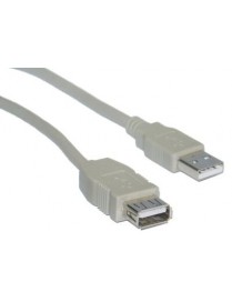 POWERTECH καλώδιο προέκτασης USB CAB-U076, 480Mbps, 1.5m, γκρι