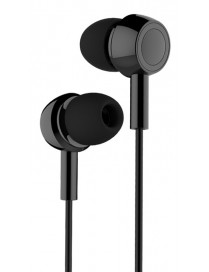 USAMS earphones με μικρόφωνο EP-12, 3.5mm σύνδεση, Φ10mm, 1.2m, μαύρα