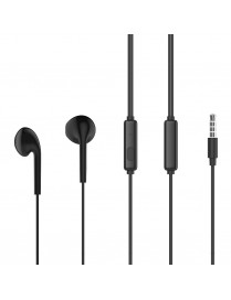 CELEBRAT earphones με μικρόφωνο G12, 3.5mm σύνδεση, Φ14.2mm, 1.2m, μαύρο