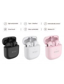 CELEBRAT earphones με θήκη φόρτισης W16, True Wireless, Φ13mm, μαύρα