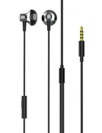 LDNIO earphones με μικρόφωνο HP08, 3.5mm σύνδεση, Φ13mm, 1.2m, γκρι
